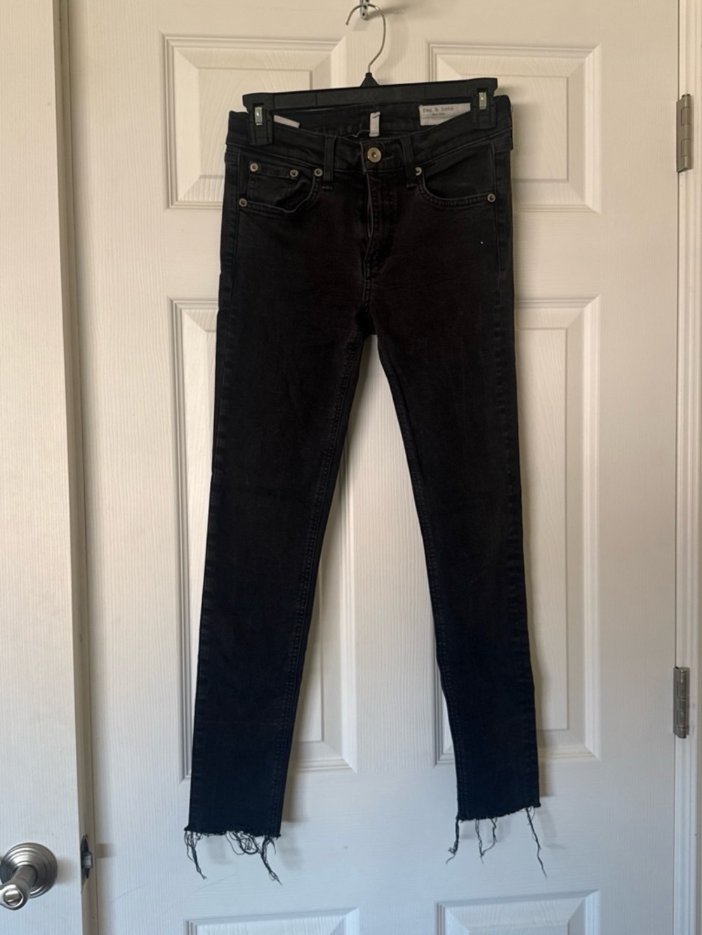 Rag & Bone Raw Hem Skinny Jeans